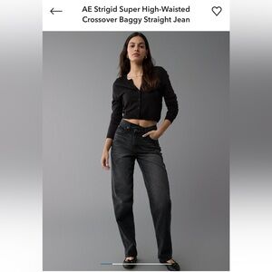 American eagle strigid Gray Jeans